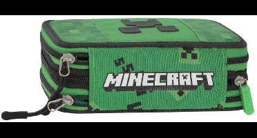 Minecraft Gevuld Etui, Nether (3 ritsen) - 20 x 13 x 7 cm - Polyester