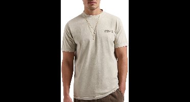 Dstrezzed Nickolas Graphic Tee Polo's & T-shirts Heren - Polo shirt - Beige - Maat XL