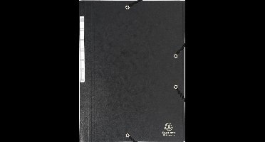 Exacompta 25x Elastomap Maxi capacity in glanskarton 425gm2 - A4 - Zwart - 17116H