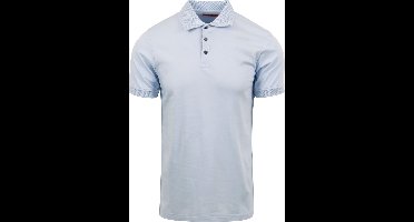Suitable Liquid Polo Lichtblauw - Maat 3XL - Heren - Polo shirt Heren met Korte mouw