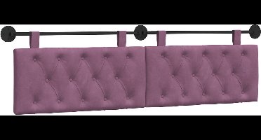 vidaXL - Hangend - hoofdbord - Paars - Fluweel