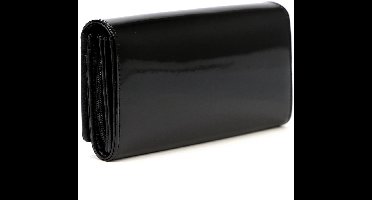 Pierre Cardin 07 SHINY - Dames Portemonnee - 8 Kaartsleuven - Zwart - Lakafwerking