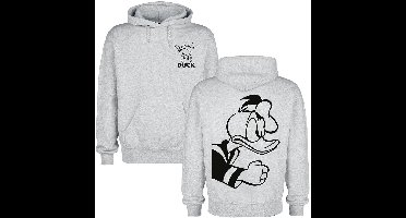 Mickey Mouse Angry Donald Heren Trui met capuchon - grijs - XXL