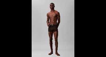 Calvin Klein Onderbroek Relaxed Fit Trunk 3pk Lv00nb4286 40i Black W/heavenly Iris Logo/b Mannen Maat - L