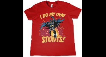 Batman Kinder I Do My Own Stunts Kids T-Shirt WB-12-BAT015-DTF020 Red-XS