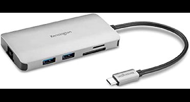USB-C Hub 8-in-1 met 85W Stroomdoorvoer - Draagbare Universele Oplossing voor Laptops en Apparaten