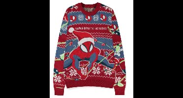 Spider-Man Swing into the Holidays Heren kersttrui - meerkleurig - L