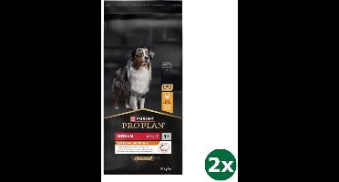 2x14 kg Pro plan dog adult medium kip/rijst hondenvoer