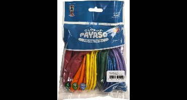 Zakje Met 25 Bont Gekleurde Metallic Ballonnen in regenboog kleuren 30cm Doorsnee Biologisch Afbreekbaar - Pride