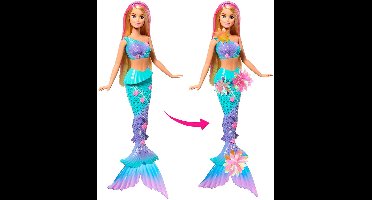 Barbie Flower Magic Zeemeerminpop – Magische Bloemen die Bloeien - Blond & Blauw