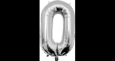 Foil Balloon 40 cm- no.0 Silver