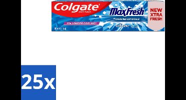 25 x Colgate Tandpasta Maxfresh Coolmint 100 ml - Tandpasta - Frisse Adem - Mondhygiëne - Cariës Bestrijden - Tandplak Verwijderen