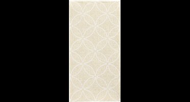 50 Servetten ROYAL Collection 1/8 vouw 40 cm x 40 cm champagne Circle Flowers