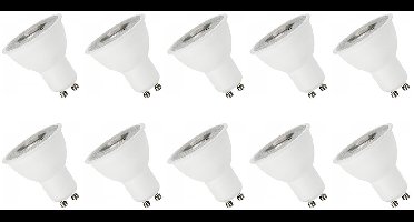 Spectrum LED Lamp GU10 230V 4W - 350 Lumen - 6000K Koud wit - Helder daglicht - Energiezuinig - 10 stuks