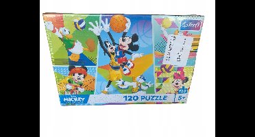 Trefl Puzzel Mickey en Vrienden 120 Stukjes - Educatief en Leuk