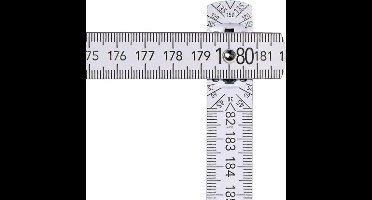 Linkliniaal L.2m B.16mm mm/cm EG III beuk wit BMI