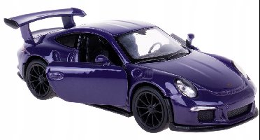 Welly Porsche 911 GT3 RS Model Auto Metaal 1:34 Paars