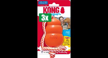 Kong Voordeelverpakking - 3 stuks - Aqua Oranje - 5,5X5,5X9 CM