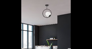 Asir - Kroonluchter - Zwart - 26 x 15 x 39 cm