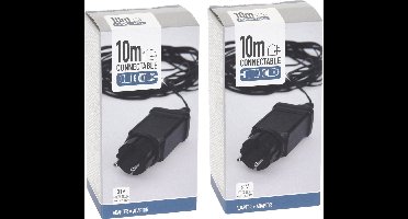 Nampook - Start adapter - 2 STUKS - voor Koppelbare Kerstverlichting - 10 meter