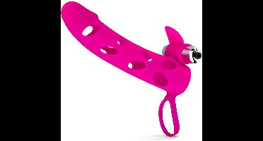 Penis Sleeve Met Bullet Vibrator - Roze