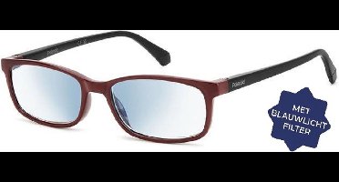 Leesbril Polaroid met blauwlichtfilter PLD0035-Burgundy -+2.00