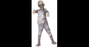 Smiffys - Universal Monsters Mummy Costume Kids - Kids tm 6 jaar - Grijs