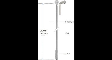 Alpina Spaak zink 12-216 zonder nippel (144st)