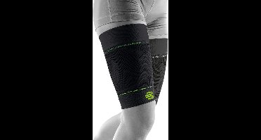Bauerfeind Sport Compressie Hamstringsleeve - Compressiesleeve Bovenbeen - Bovenbeenbrace - Maat M - Zwart - Korte Kous
