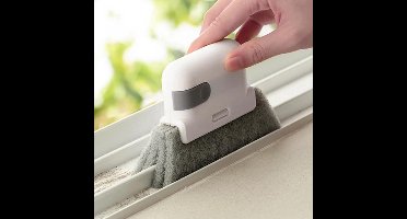 RI-Design - Groef Reinigingsborstel Grijs| Vensterbank schoonmaak borstel | Voegen veger |Reinigingsborstel | Schuurspons | Schoonmaak spons |