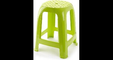 Forte Plastics Keukenkrukje/opstapje - Handy Step - groen - kunststof - 37 x 37 x 46 cm