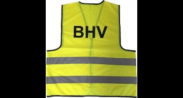 BHV vest - BHV hesje - Geel met op druk BHV - Mexxo