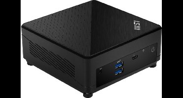 MSI Cubi 5 12M-004EU - Mini PC - Core i3 - 8 GB RAM - 256 GB SSD - W11 Pro - Zwart