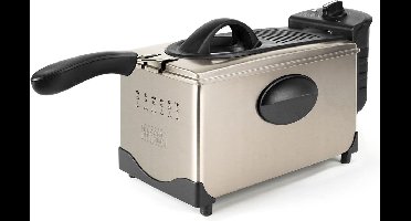 Black & Decker Elektrische Friteuse BXDF2100E 2100W 3L Geurloos Temperatuurkeuze Roestvrij staal