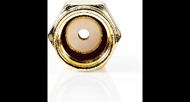 Nedis SMA-Connector - Recht - Male - Verguld - 50 Ohm - Krimp - Diameter kabelinvoer: 2.55 mm - Metaal - Goud - 2 Stuks - Doos