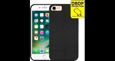 Just in Case hoesje geschikt voor iPhone SE (2022/2020) / 8 / 7 Hoesje - Drop Protection - Armor Case - Zwart