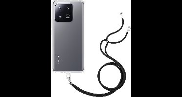 Just in Case hoesje met koord geschikt voor Xiaomi 13 Pro Hoesje met Koord - Flexibele Case - Transparant