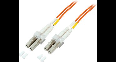 Glasvezel kabel 50 meter LC OM2 Oranje