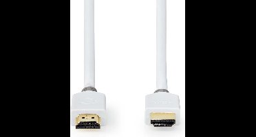 Nedis High Speed ​​HDMI-Kabel met Ethernet - HDMI Connector - HDMI Connector - 4K@60Hz - ARC - 18 Gbps - 1.50 m - Rond - PVC - Wit - Doos