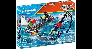 PLAYMOBIL City Action Redding op zee: redding met poolglijder met rubberen sleepboot - 70141