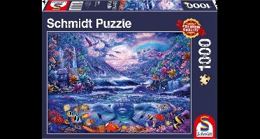 Maanlicht Oase, 1000 stukjes Puzzel