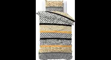 Sleeptime Chezka - Dekbedovertrek - Eenpersoons - 140x200/220 + 1 kussensloop 60x70 - Wit