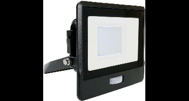 V-TAC VT-138S-B LED Schijnwerper - Samsung - PIR Sensor - IP65 Waterdicht - Zwart - 30W - 2340 Lumen - 6500K