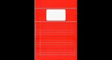 Benza - Basic Schriften Lijn A4 - Rood - 5 stuks