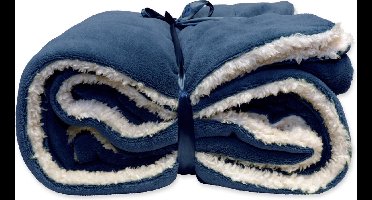 Unique Living Lars - Fleece Plaid - 150x200 cm - Dark Blue