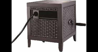 Talen Tools – Decoratieve Tuinslangbox – Wicker Design – Met tuinslanggeleider – Staal – Zonder tuinslang