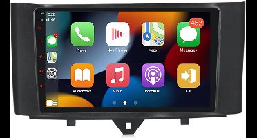 BG4U - Android Navigatie Radio geschikt voor Smart Fortwo 2011-2015 met Apple Carplay en Android Auto