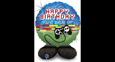 Folieballon "Happy Birthday - Game Controller "Standup (41cm)Grabo