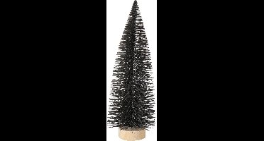 Mini kunst kerstboom 41 cm diameter 14 cm zwart