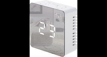 Camry 1150 - Alarmklok - wit - Batterij en Usb - thermometer